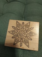Rubber Stamp Holiday Snowflake Lovely 