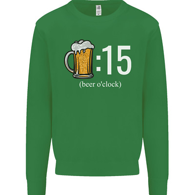 Beer O'Clock lustiges Alkohol Kinder Sweatshirt Pullover