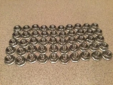 M6 x 1.0 Stainless Steel Non-Serrated Flange Nuts DIN6923 Nuts M6-1.0 A2 Qty. 50