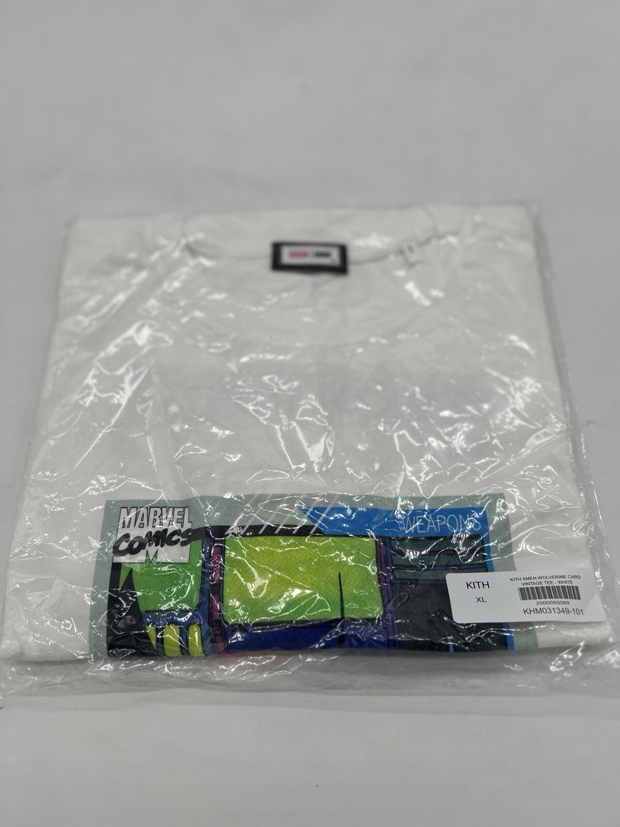 Kith x Marvel X-Men Wolverine Card Vintage Tee Yellow White