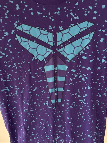 Nike Kobe Bryant Mamba Purple Paint Splatter T Shirt Size XL Nike Dri-Fit Like N - Picture 2 of 10