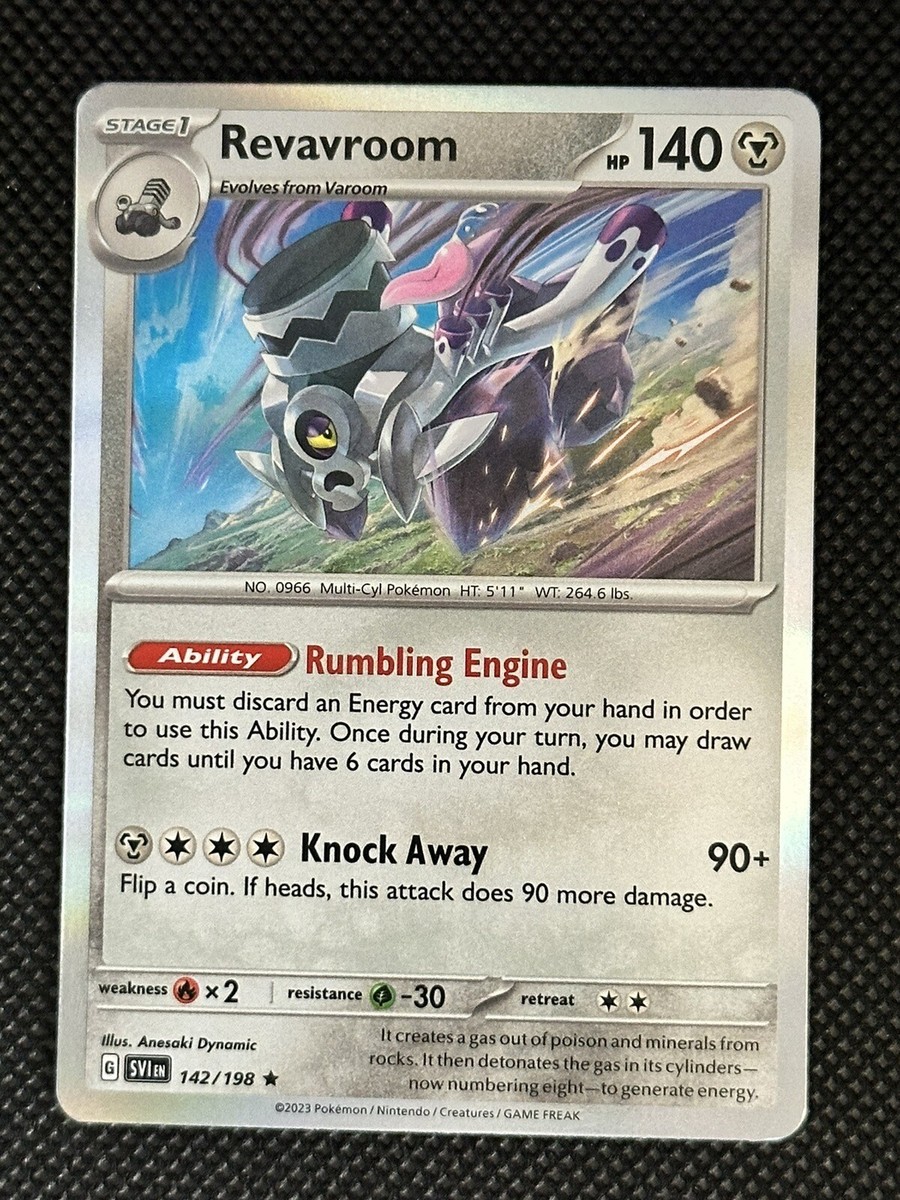 142/198 Revavroom Holo Rare Scarlet and Violet Pokemon TCG | eBay
