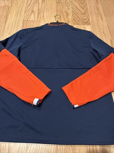 Nike Men NCAA Illinois Fighting Illini Blue Half Zip Top CQ5695 419 Size S NWT - Picture 5 of 9