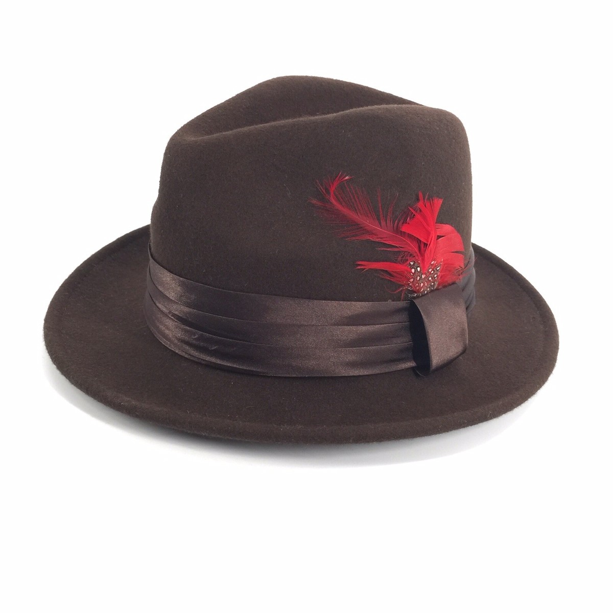 Vintage 1980s St. Patrick 100% Wool Fedora Hat Size Small 