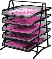 Briefablagen 5 Ebenen - Dokumentenablage Metall Desk Organizer - Metall Ablage