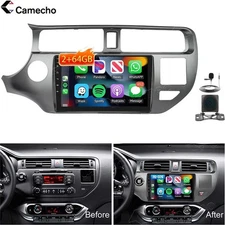 For Kia Rio 2011-2015 Car Stereo Radio Apple CarPlay Android 15 GPS Navi Camera
