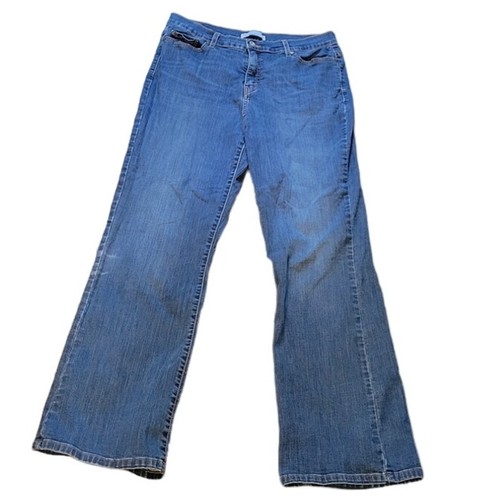 Jean Levi's Slimming Boot Stretch Bleu - Taille W29 L32 - Coupe Extra-slim Bootcut - Occasion TB