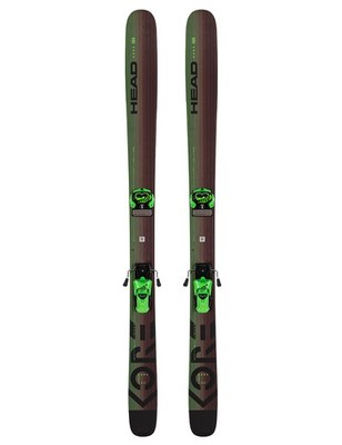 Neue All-Mountain-Freeride-Ski HEAD KORE 105 + Skibindungen TYROLIA ATTACK 13 GW