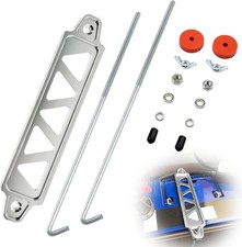 Aluminum Car Battery Hold Tie Down Bracket Mount Kit With 10 J-hooks Bolts New