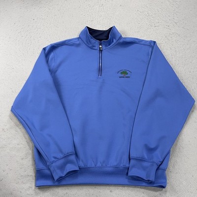 Seven Oaks Golf Jacket Mens Large Blue Fairway Greene 1/4 Zip Colgate University