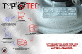 Turbolader 03L253016T 03L253016TX Audi VW Skoda 1.6 TDI 03L253016T 03L253016TX 0