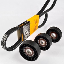 CONTI 5PK1750 Keilrippenriemen Rollen Satz für MERCEDES W168 VANEO 414 mit Klima