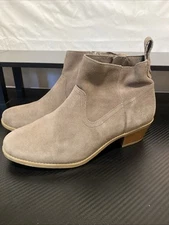 Vionic Water Resistant Suede Ankle Boots - Vera Gray Women's US 8