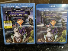 The Adventures of Ichabod and Mr Toad Blu-ray /DVD /Dig Code. New/ Slipcover