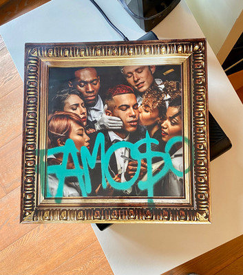FERA EBBASTA Famous LP Vinyl Deluxe Vinyl Bunt Blue Tiffany VERSIEGELT