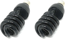 2 X Lampadina a Spirale Uv Luce Nera Da 28W per Discoteca Feste Effetto Fluo