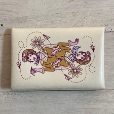 HERMES Calvi Aviatrix Card Case Beige Leather 4.1 in Women's Pre-owned