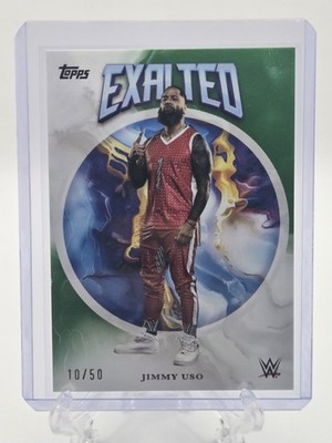 2025 Topps Exalted WWE - Jimmy Uso #51 Green 10/50