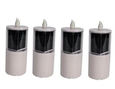 Solar Candles Outdoor Waterproof, Solar Candles for Cemetery, 2.5"x6.5",Dusk 4