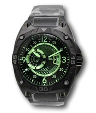 Invicta Aviator Deep Radar Green Men's 50mm Automatic Tinted Crystal Watch 40277