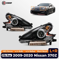 Hid Headlights For 2009-2020 Nissan 370z Black Bezel Wo Bulbballast Leftright Hid Headlights For 2009-2020 Nissan 370z Black Bezel Wo Bulbballast Leftright