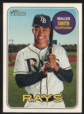 2018 Topps Heritage #505 - Mallex Smith - Tampa Bay Rays  (3683)
