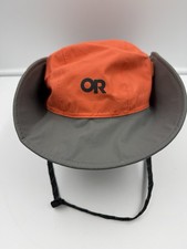 Outdoor Research Seattle Sombrero Rain Hat Kids Youth M/L Orange Gray - NWOT