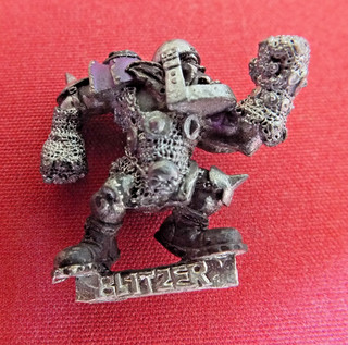 VINTAGE BLOOD BOWL METAL ORCS FIGURE BLITZER 3RD EDITION CITADEL GAMES WORKSHOP