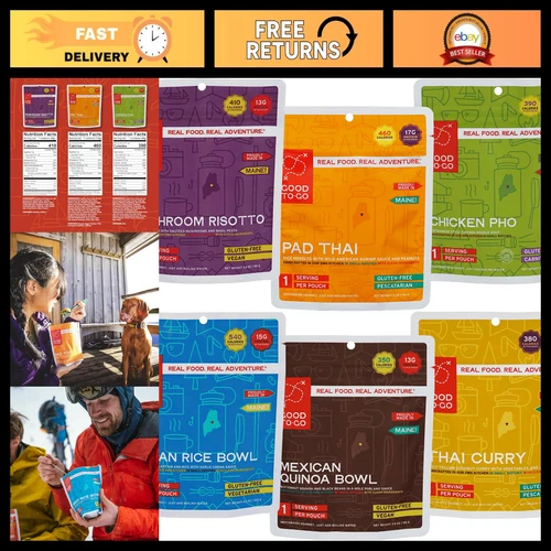 Camping & Backpacking Food Kit | Dehydrated Meals - Just Add Water, Easy Prep deal from eBay