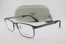 NEW EMPORIO ARMANI EA 1112 3003 GUNMETAL BROWN AUTHENTIC EYEGLASSES 56-18