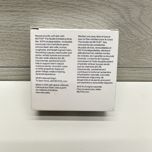 Barra corporal exfoliante MUTHA The Nudist - 150 g/5,3 oz | Cítricos sucios - NUEVO - Imagen 2 de 6