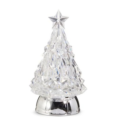 RAZ Imports Lighted Transparent Acrylic Diamond Tree, 9-Inch