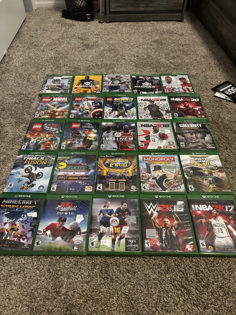 Lot De Jeux Xbox One : WWE 2K15, 2K16, 2K17, 2K18 - État Comme Neuf - Boîtes Et Disques En Excellent état