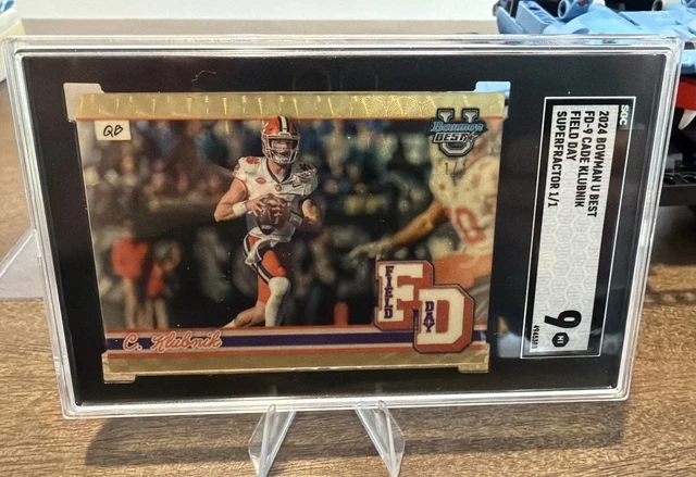 2024 Bowman Best Cade Klubnik Superfractor Field Day! Clemson und NY Jets!