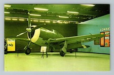 Dayton OH-Ohio Republic P-47D "Thunderbolt" Fighter Display Vintage Postcard