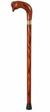 Handcrafted Wooden Walking Stick Bird Head Handle Carved Wooden Walking Cane Vin