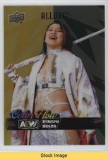 2024 Upper Deck Allure AEW Color Flow Yellow Green Hikaru Shida #CF-2 READ 00gy