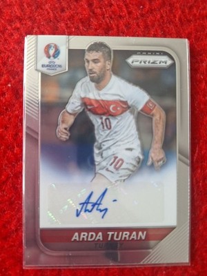 Panini Prizm UEFA Euro Soccer 2016 Arda Turan Autograph Türkei