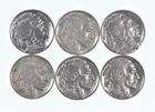 1930-1937 XF/AU Better Condition: Great Detail in Buffalo Horn 6 Coin Lot *878