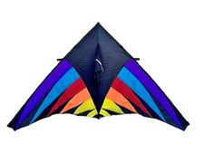 Delta Kite Riveting HUGE 107" x  53" + RipStop Nylon + Carbon Wrap Spars + Bag