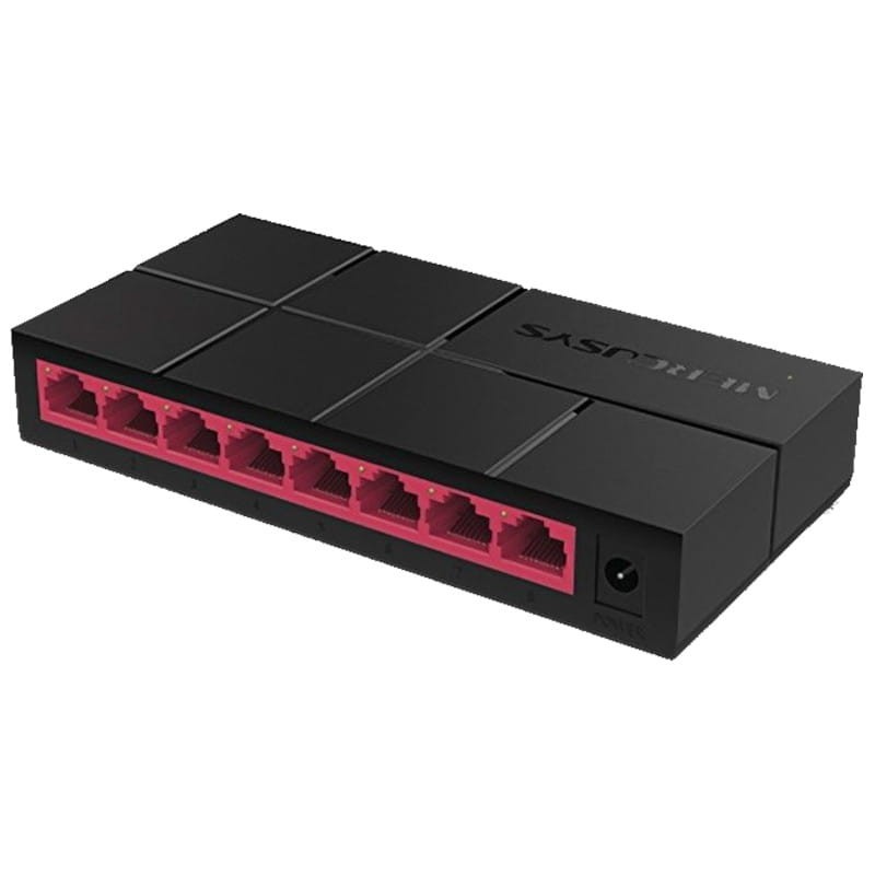 Switch Desktop 8 Porte Gigabit Mercusys MS108G - Nero Moderno