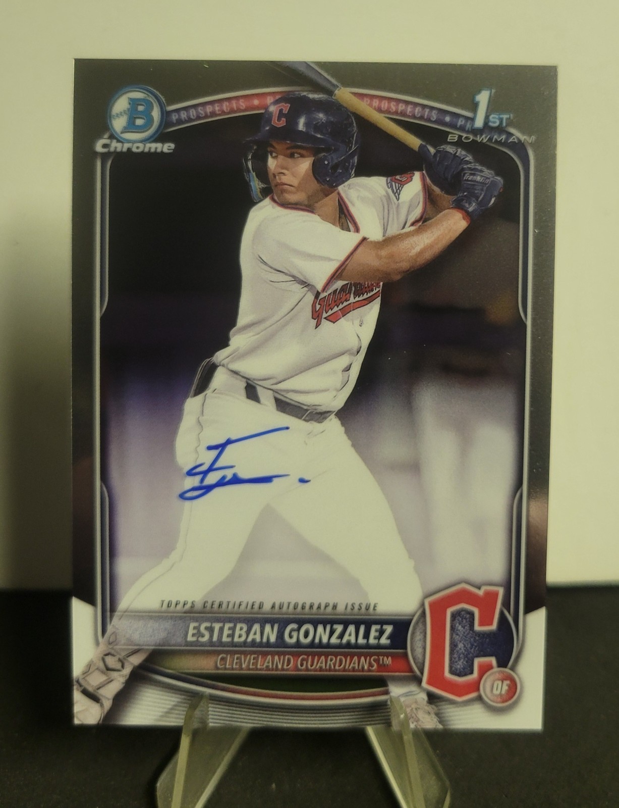 2025 Bowman - Chrome Prospect Autographs Esteban Gonzalez #CPA-EGO (AU, RC)