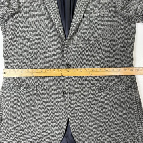 J.Crew Men’s Ludlow Wool Blend 2-Button Blazer/Jacket Gray Herringbone Size 42L - Picture 5 of 17