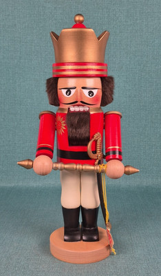 Steinbach German King Wooden Nutcracker 14.5 