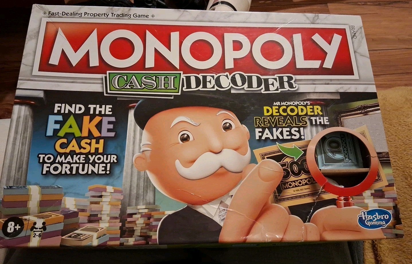 MONOPOLY CASH DECODER FIND THE FAKE CASH HASBRO 2021 FAMILY FUN Lovely Condition