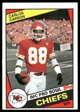 Carlos Carson 1984 Topps #87 Kansas City Chiefs EX