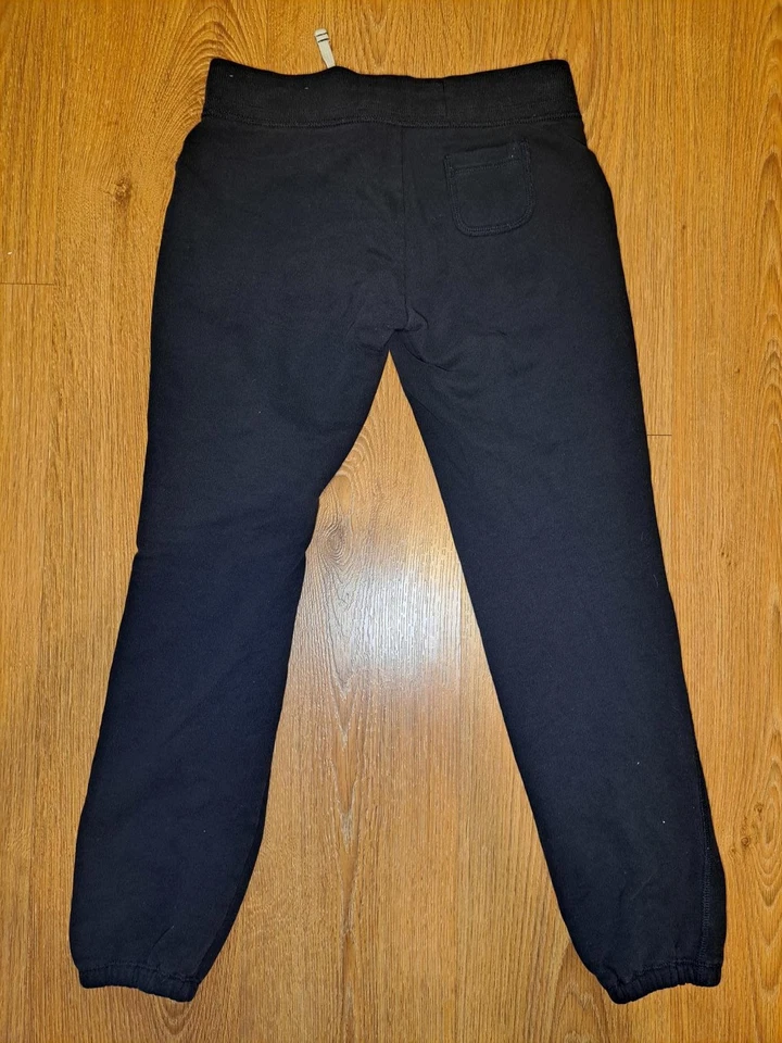 Pantalones deportivos Abercrombie para niños grandes negros mezcla de algodón Foto 4 de 4