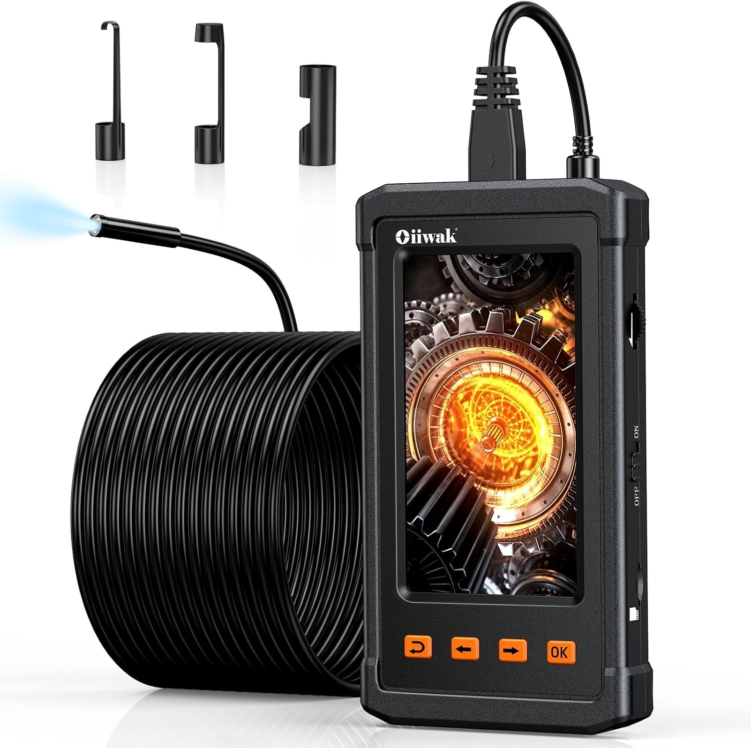 Industrial Endoscope Borescope Camera for Pipe Sewer Drain Plumbing Inspect 50FT