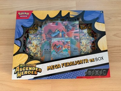 Pokemon TCG Ascended Heroes Mega Feraligator EX Box - Neu & Sealed x3 