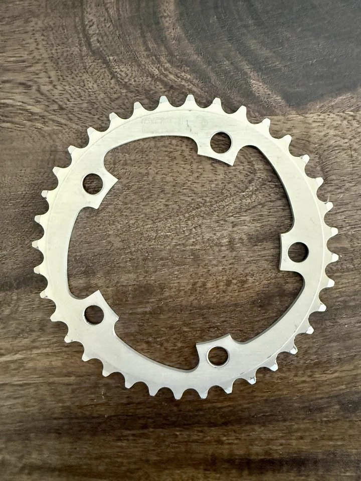 Передняя звездочка с лезвием Origin8 36T 110 BCD 5-болтовая 8/9-скоростная алюминиевая серебристая дорожная для горного велосипеда - Изображение 2 из 4